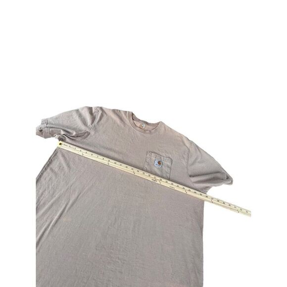 Carhartt Mens XL Brown T-Shirt With Pocket K87 *note wear - Picture 11 of 11
